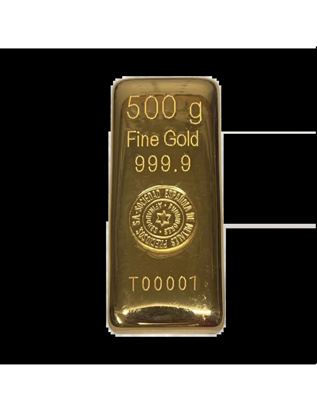 Lingot Or 500 grammes SEMPSA