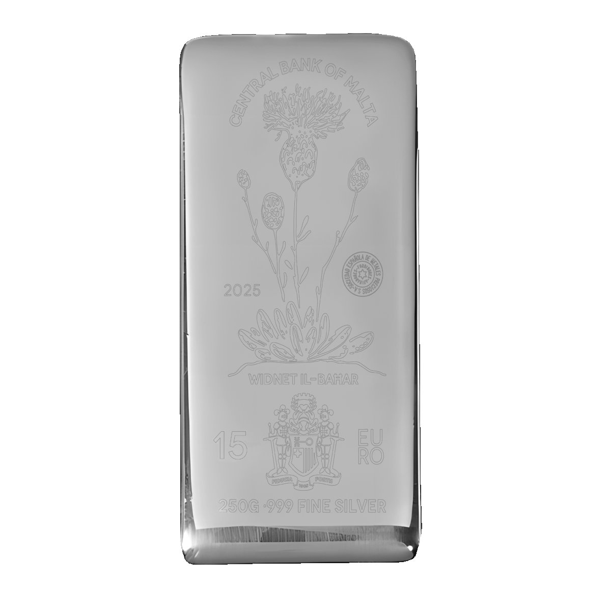 Lingot Argent Malte 250 grammes