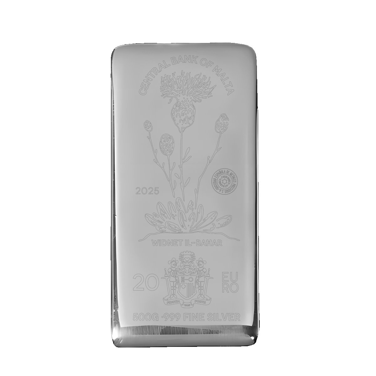 Lingot Argent Malte 500 grammes