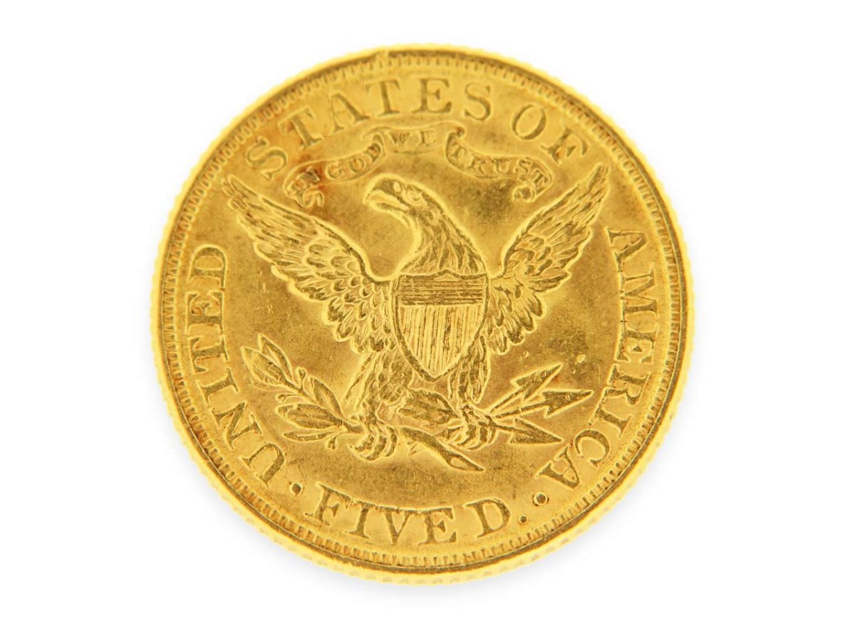 Pièce Or 5 Dollars US
