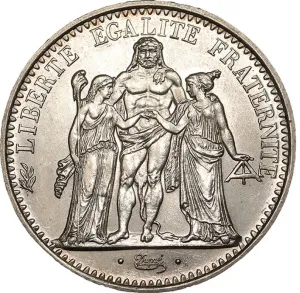 Pièces Argent 10 Francs Hercule - Lot de 10 pièces