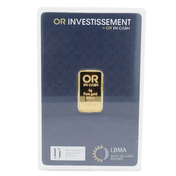 Lingotin Or 5 grammes OR EN CASH
