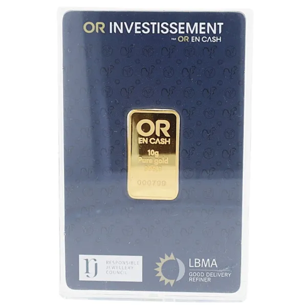 Lingotin or 10 grammes OR EN CASH