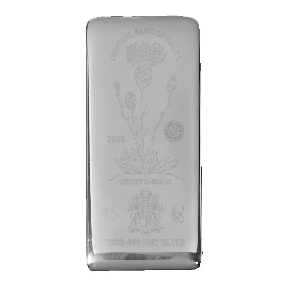 Lingot Argent Malte 250 grammes