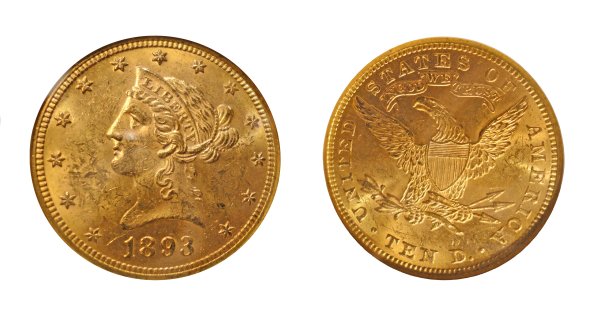 Pièce Or 10 Dollars US